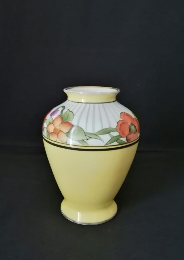 逸品　大正ロマン　オールドノリタケ　花瓶　花生け　アンティーク　M印　和骨董