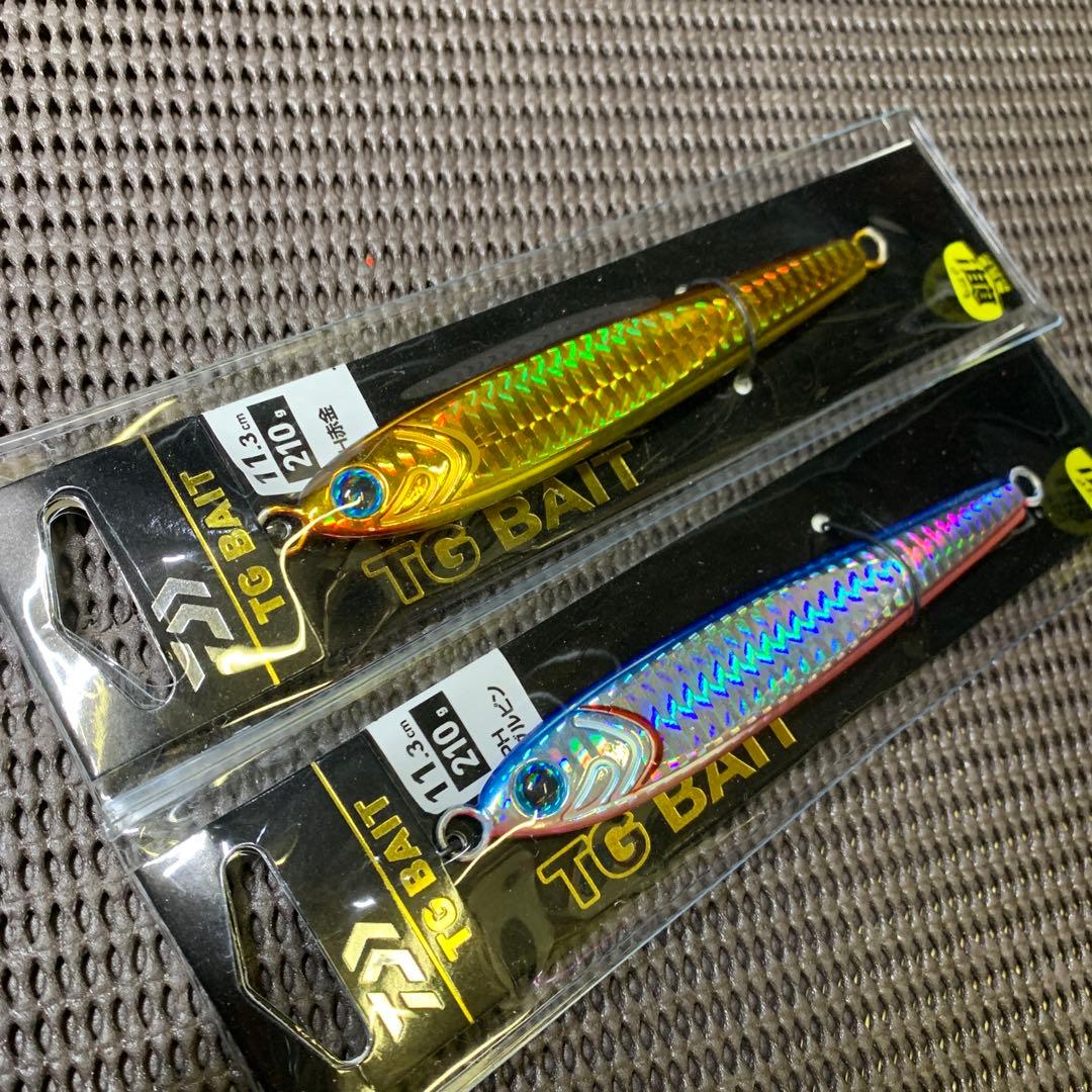 宮*二様 定番カラー値上がり間近！ダイワTGベイト210g2本　赤金ブルピン　タ