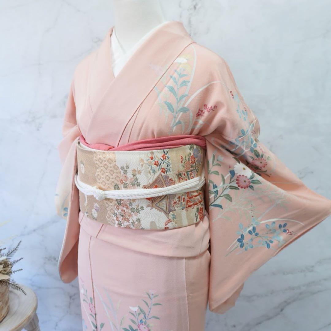 訪問着 フルセットa498 卒業式　入学式　お宮参り　七五三　結婚式　落款