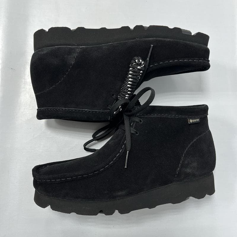 クラークス/ワラビー ブーツ ゴアテックス/ブラック/替え紐付き/UK6