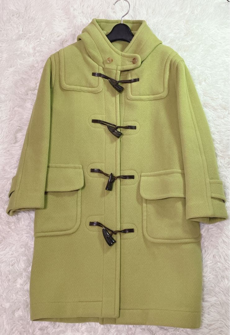 【希少色】OLD　ENGLAND ダッフルコート　ライム色　ヘリンボーン