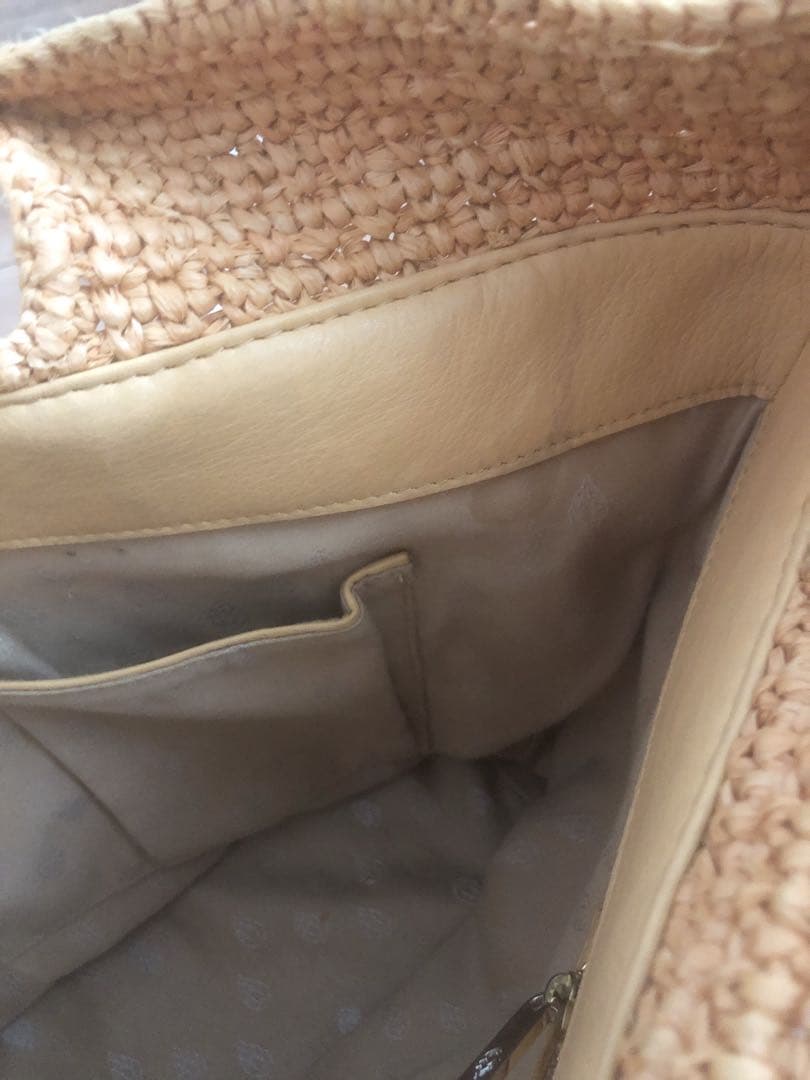 ヘレンカミンスキー ラフィアバッグ かごバッグ ハンドバッグ トートバッグ 袋付