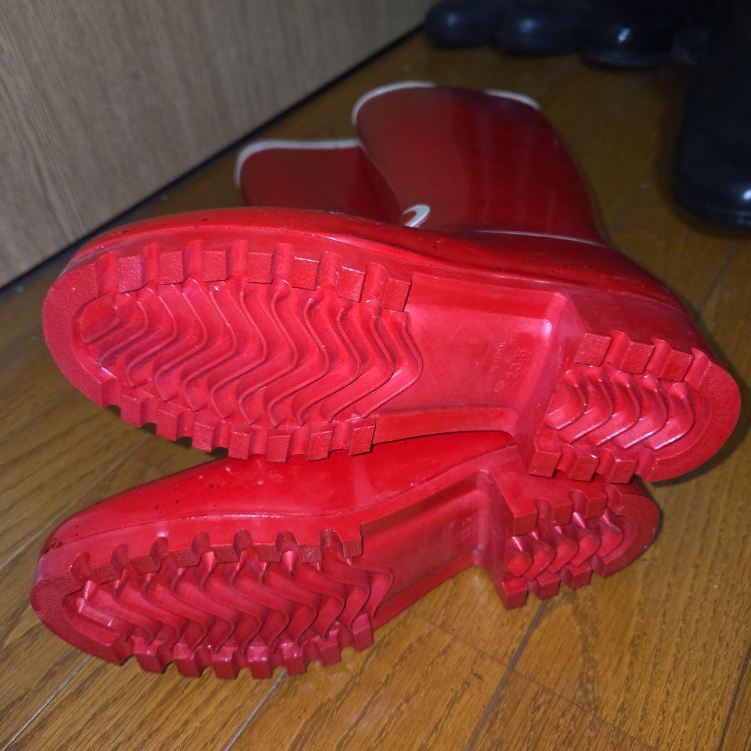 ヴィンテージ　レインブーツ　ラバーブーツ　バスクラフト　レッド