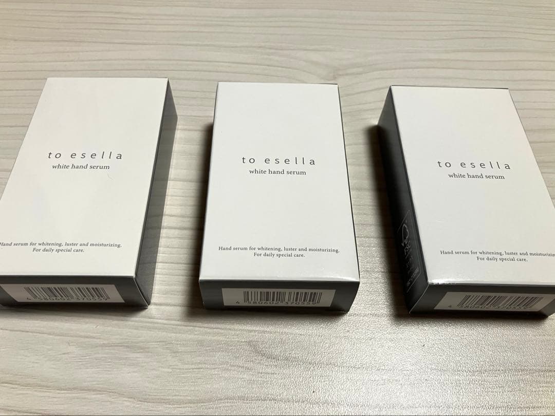 to esella ホワイトハンドセラム　ハンドクリーム 3個セット 新品未開封