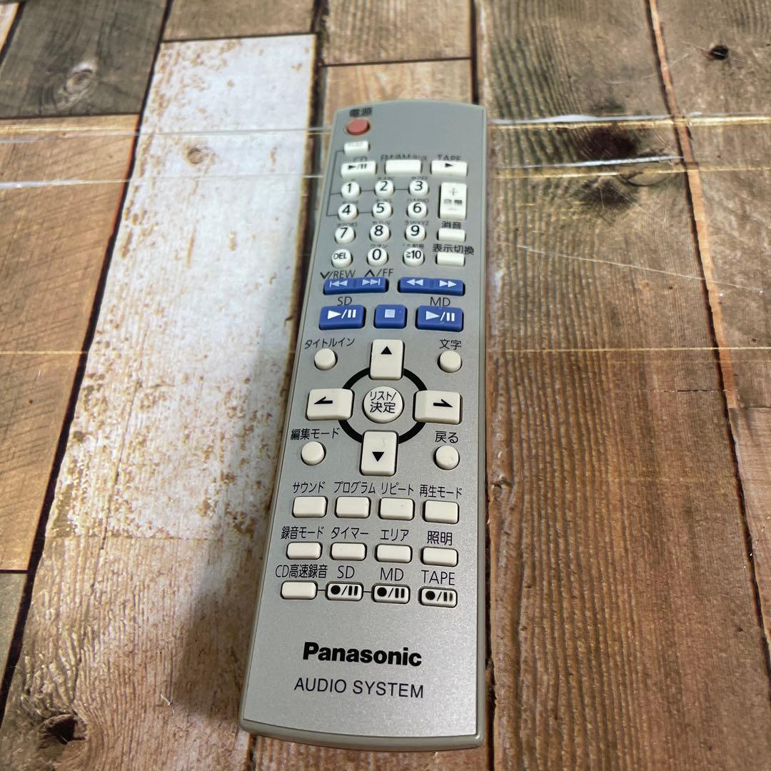 #836 Panasonic SA-PM730SD MD/CD/カセット コンポ