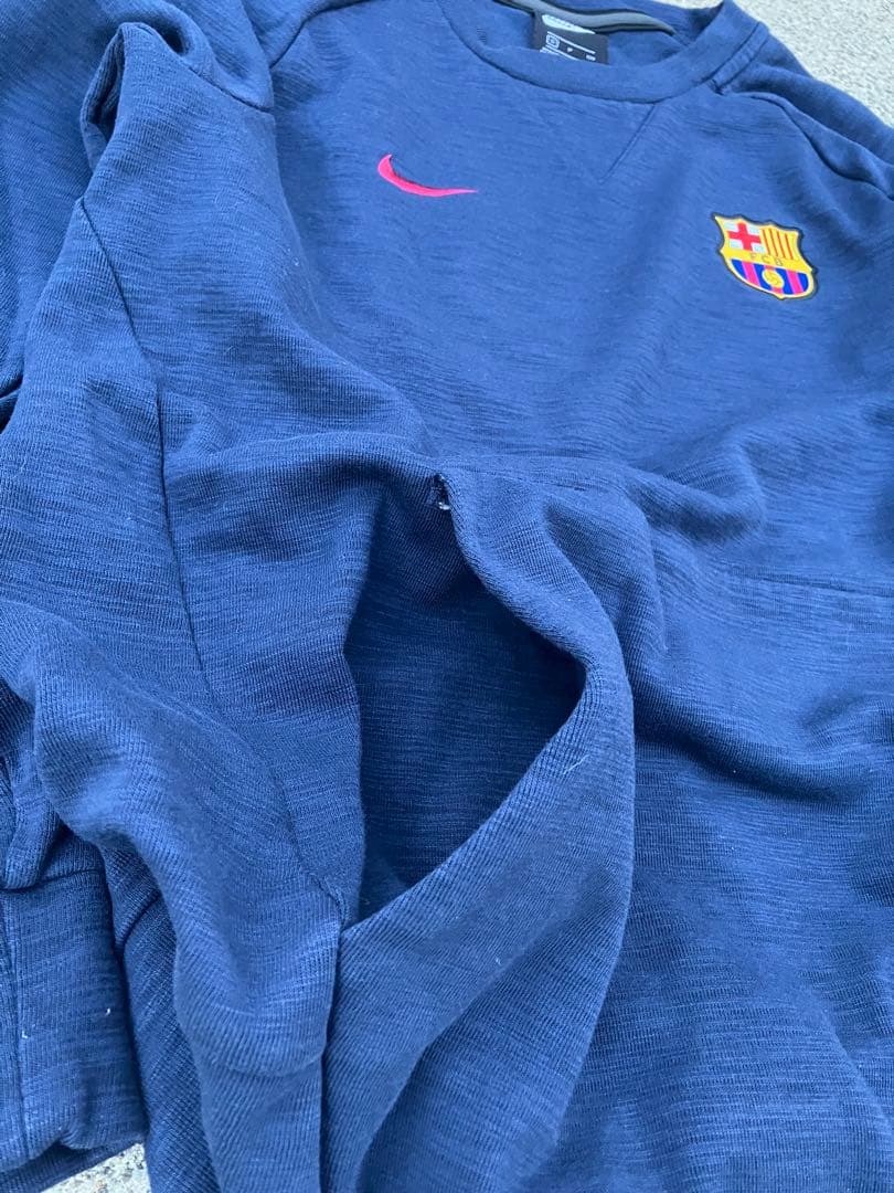 【希少ビンテージ】ナイキxFCバルセロナ スウェットシャツ　ユニフォーム S