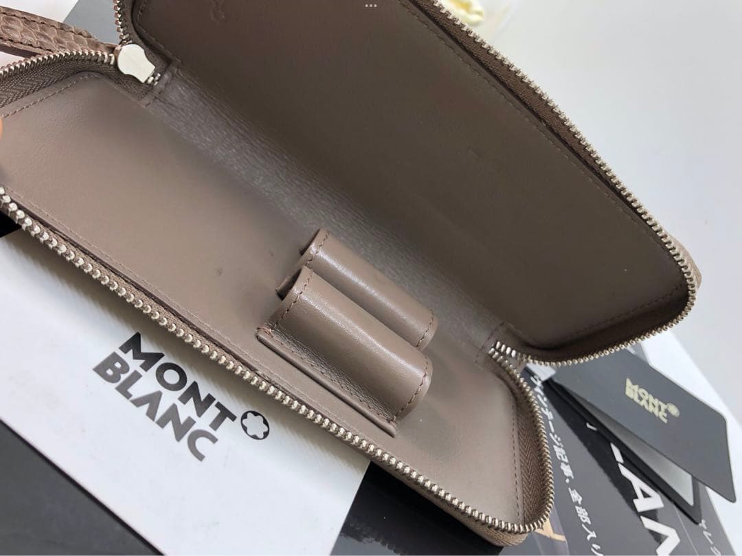 ⭐️モンブラン⭐️売切れの高品質アリゲーターデザイン・マイスター本革製ペンポーチ⭐️