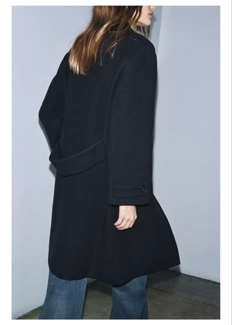 ZARA ZW COLLECTION ウールブレンドコート L