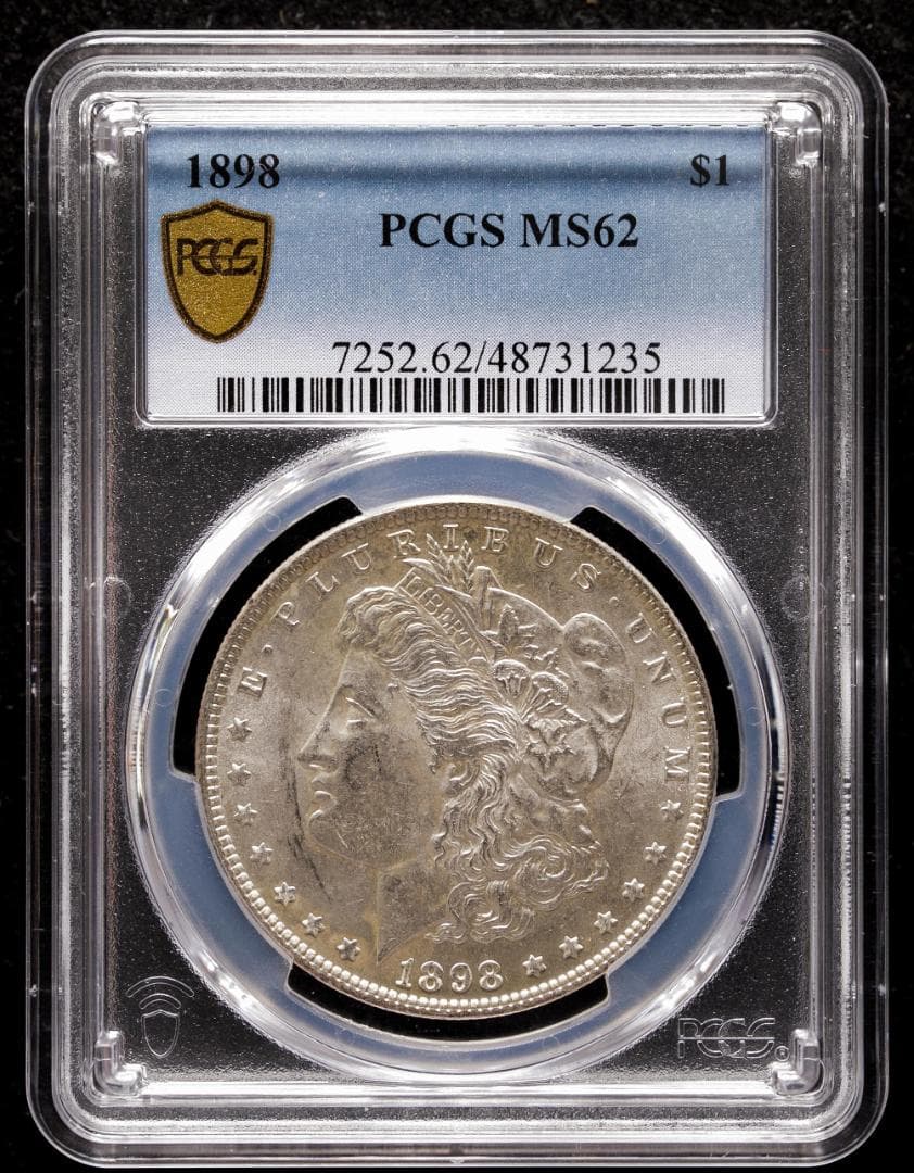 PCGSMS62 1898 モルガンダラー KM-11 フィラデルフィア 銀貨
