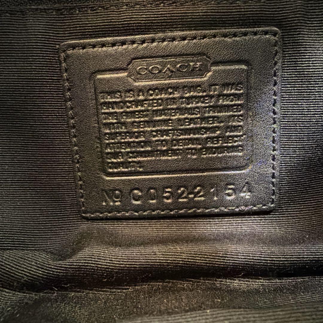 バッグ Coach Hobo Hand Bag Signature Black mini