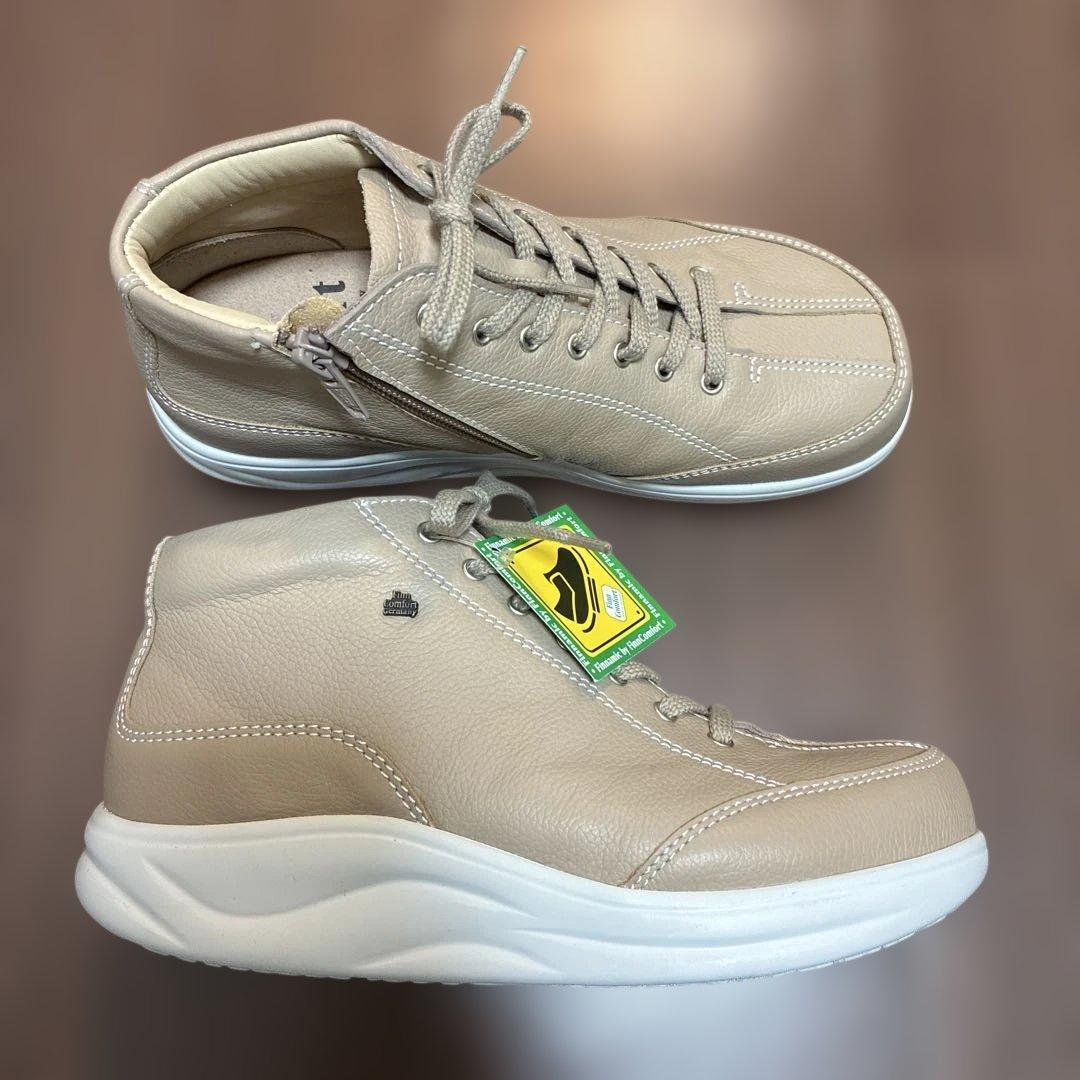 未使用フィンコンフォート ショートブーツ 2989ベージュ 3.5(23cm)