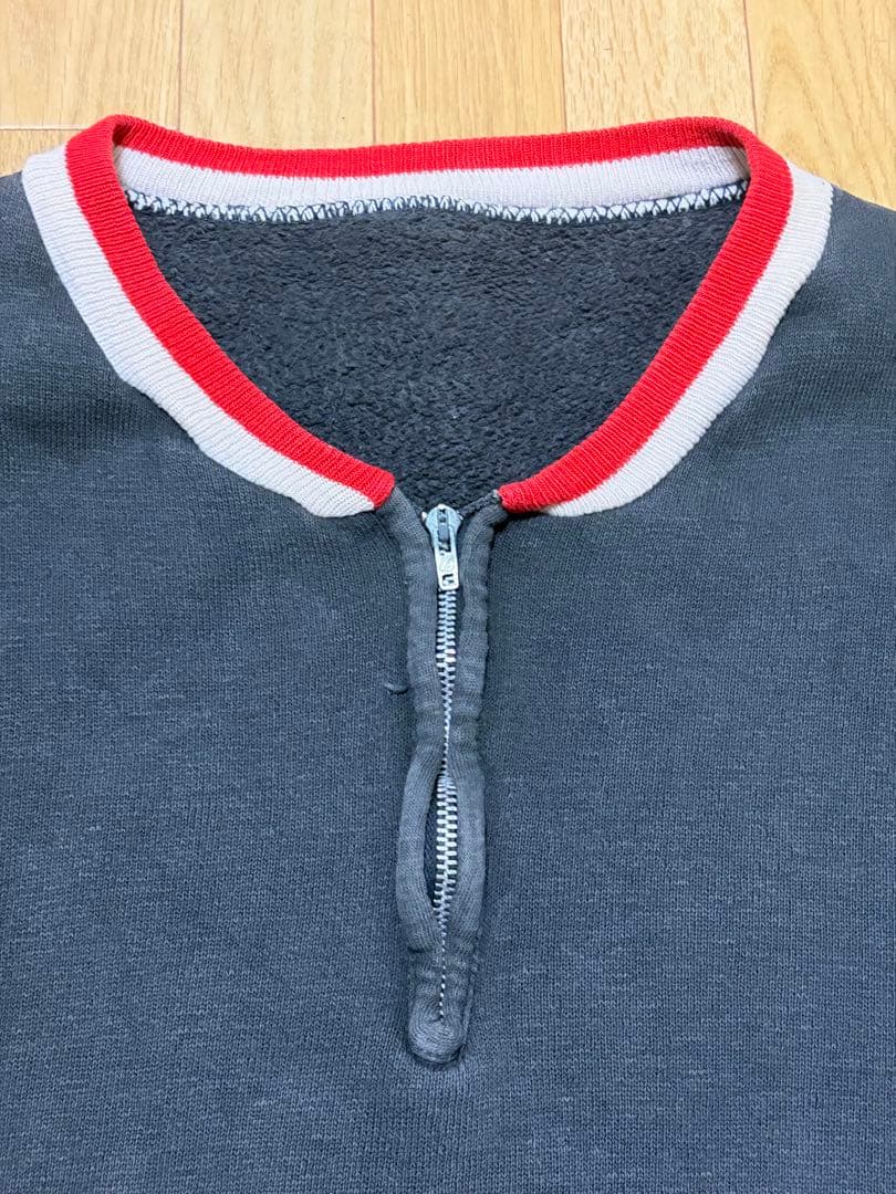 60s 70s CCヴィンテージスウェット 古着 ジッパー