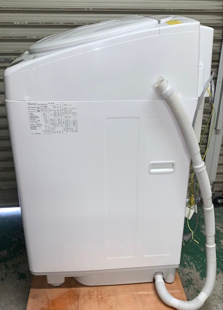 12r36. SHARP シャープ 8kg 洗濯乾燥機 ES-TX8E-W