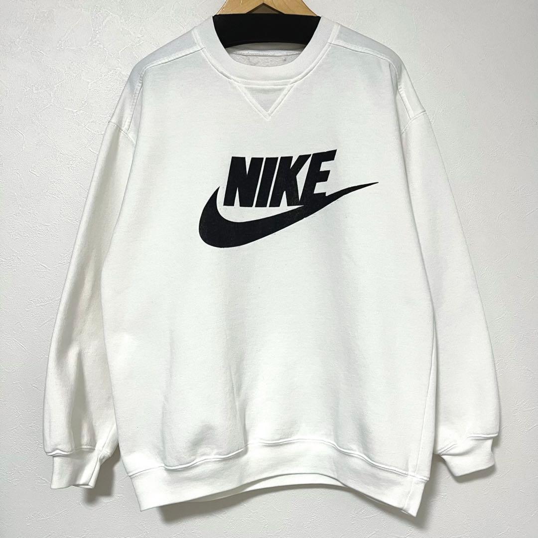 古着屋購入◼︎90s ヴィンテージ NIKE ロゴスウェット ホワイト