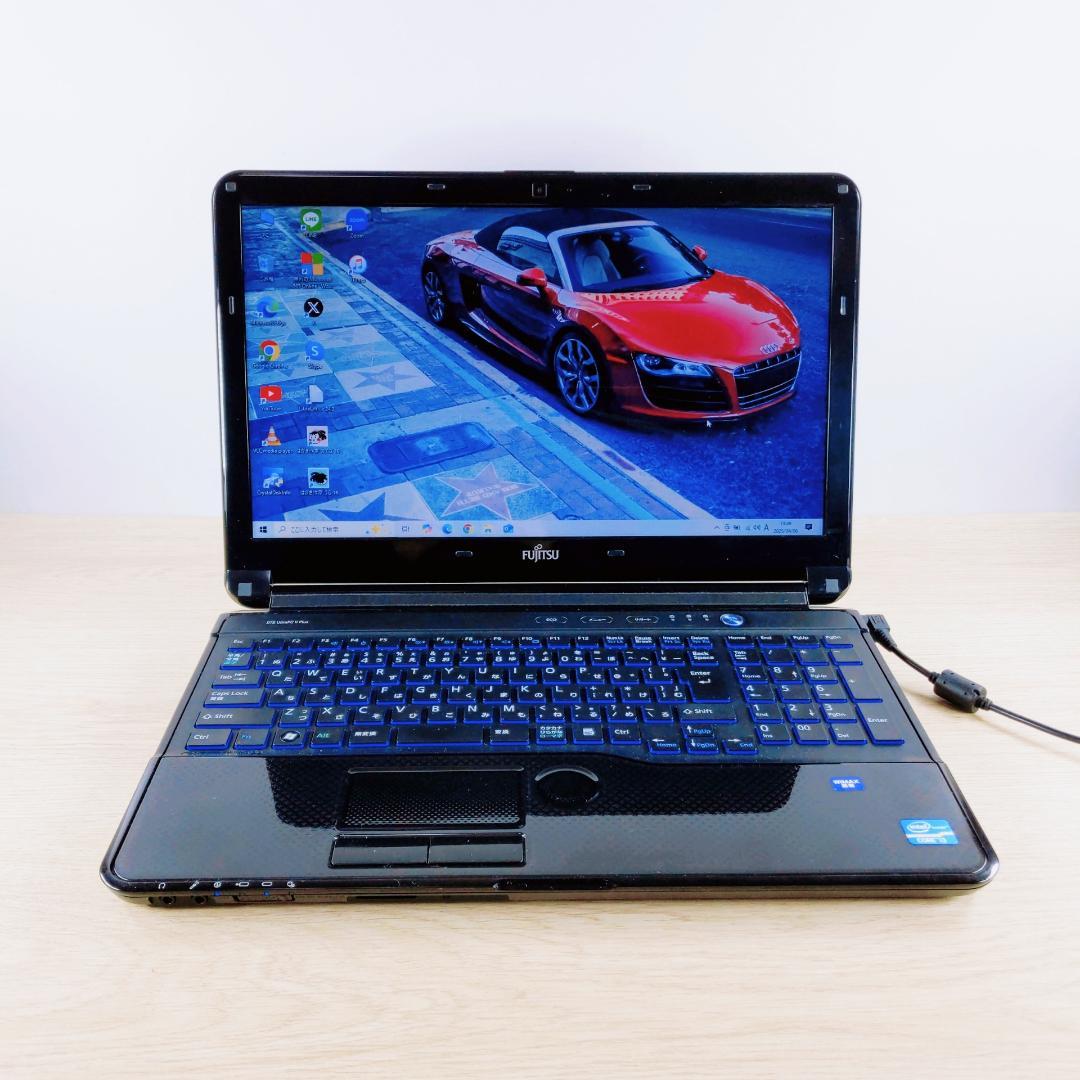 快適SSD！ メモリ8GB 富士通ノートパソコン 初期設定済み PC カメラ付き