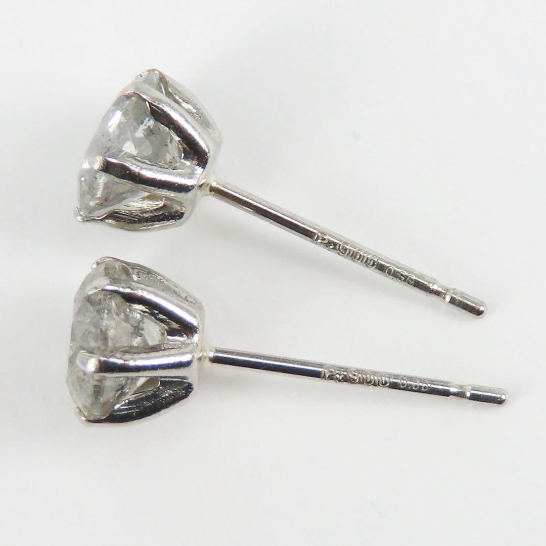 罪*K様 【本物保証】Pt900 天然ダイヤモンド 計1.10ct ピアス｜各0