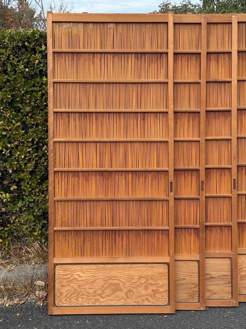 バラ売り可♪ 8枚セット簾戸 夏戸 古民家 扉 ドア すど 葦戸