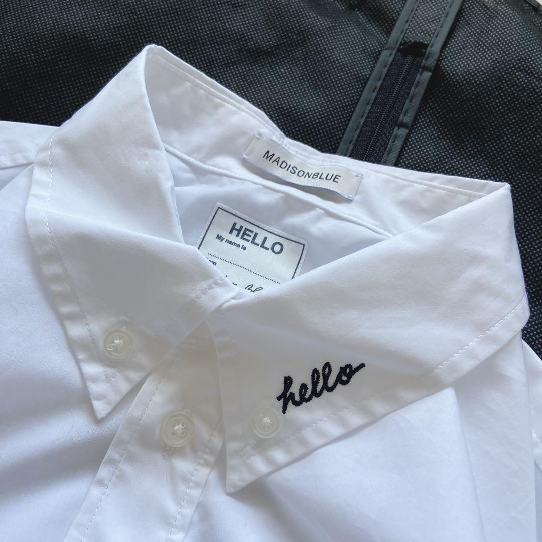 トップス MADISONBLUE SWING TWISTED SH OX STRIPE