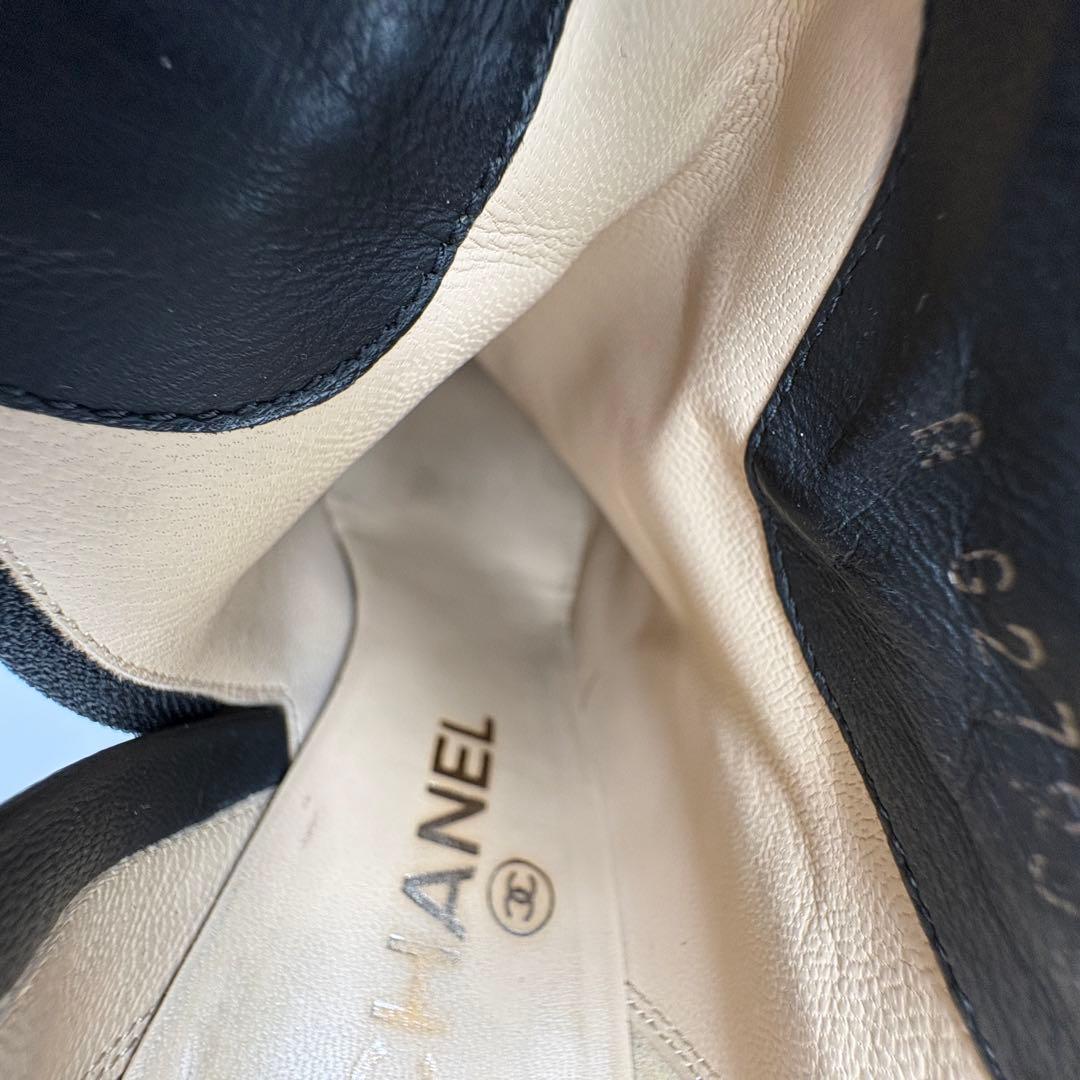 あっつー定番CHANEL シャネル　スエード　ヌバックレザー ブラック