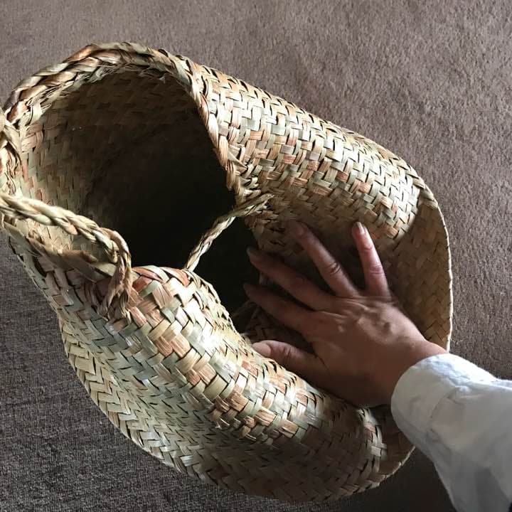 ☆値下げ中☆ 未使用 東南アジアのバスケット (Mサイズ)