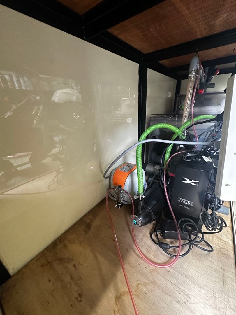 [引き取り限定] 大型水槽 木製キャビネット セット