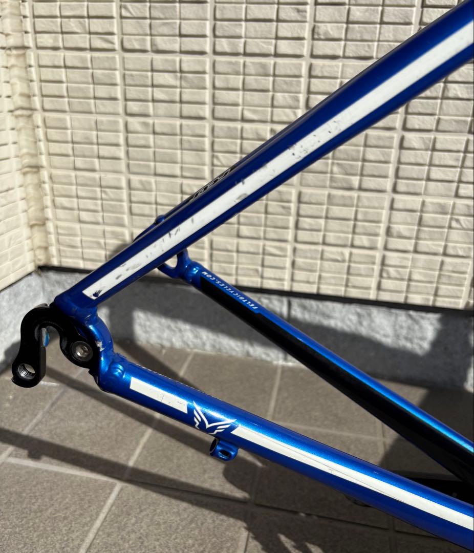 クランク付き　FELT ロードバイクフレーム 54cm 青