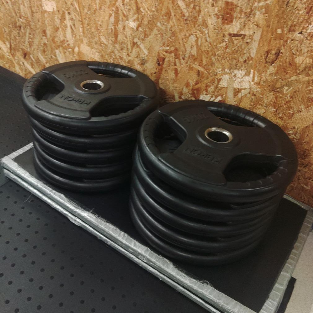 HRパワーラック・200㎏分ラバープレートセット（引取り限定）