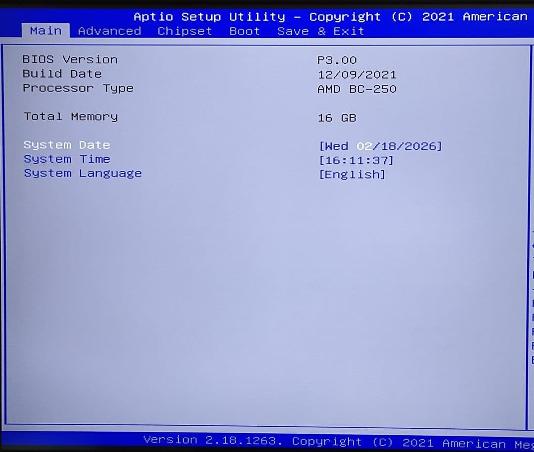 新品☆ASRock AMD BC-250 16GB mod BIOS