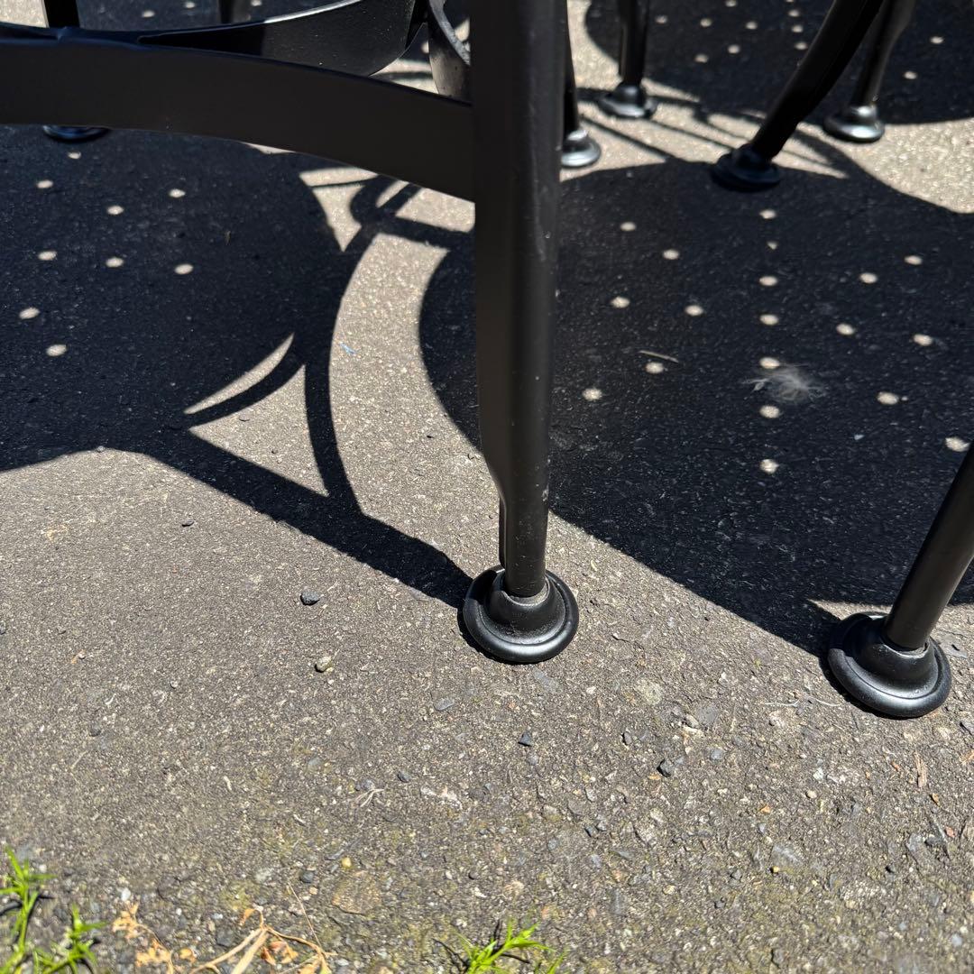 【新潟県魚沼市直接引き取り限定】ノーザンオハイオ　ガーデンチェア　ブラック 6脚