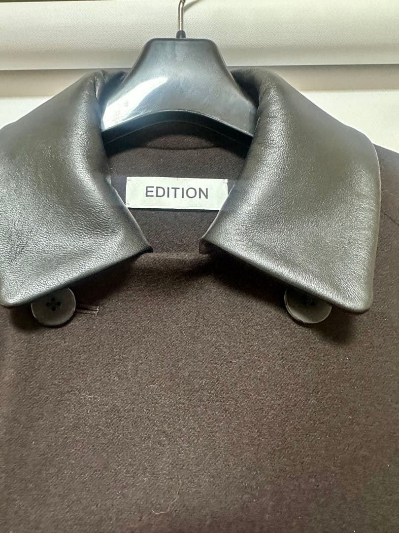 Edition Super120’sライトメルトンショートコート ブラウン34