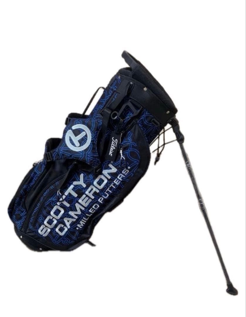 新品未使用　スコッティキャメロン　キャディバッグ　スタンド式　ブラック&ブルー