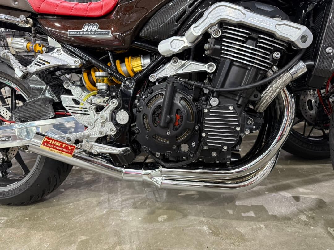 z900rs 用 MISTYショート管メッキ
