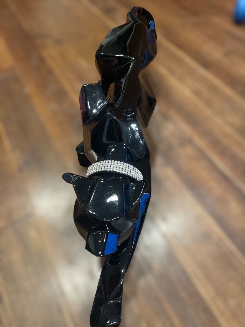チーター？Deco Figurine Black Cat 90