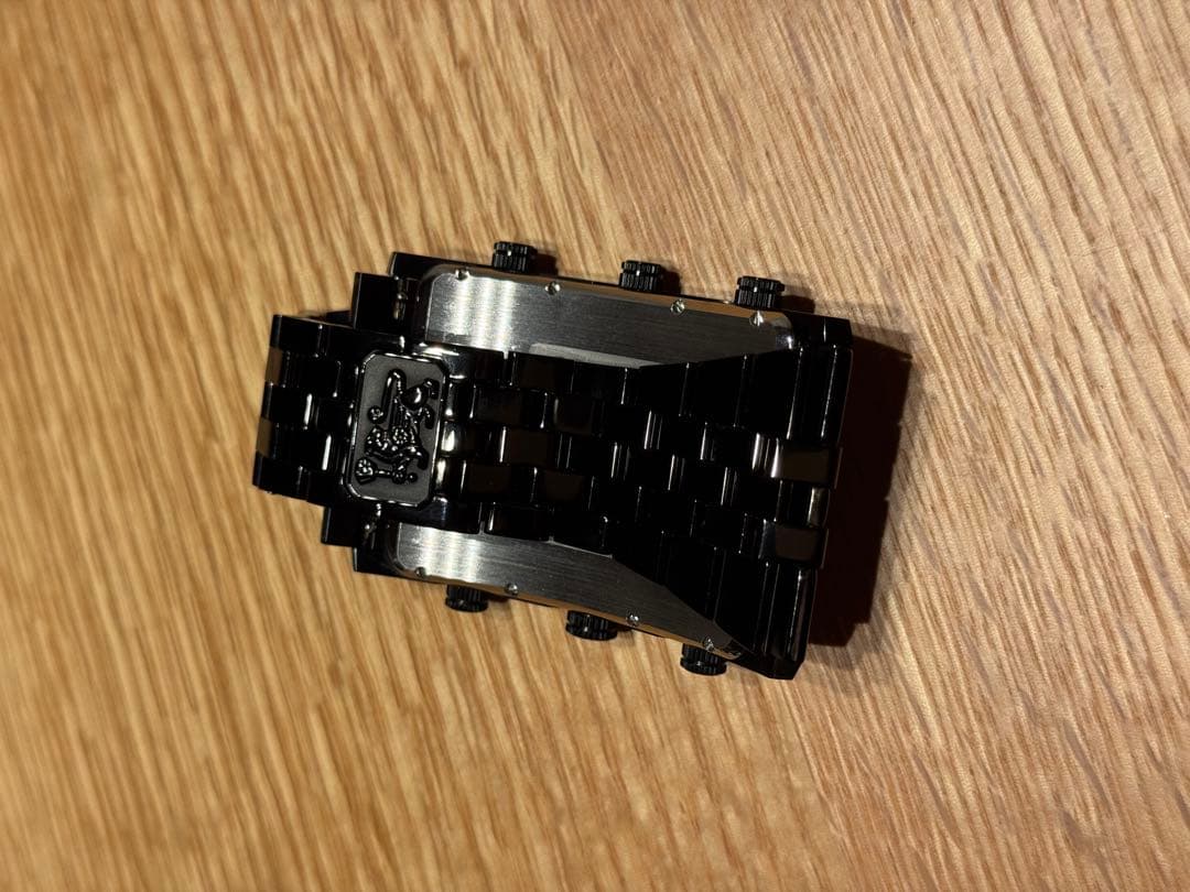 IceLink AVALANCHE腕時計 黒　4タイムゾーン　 おまけのベルト付