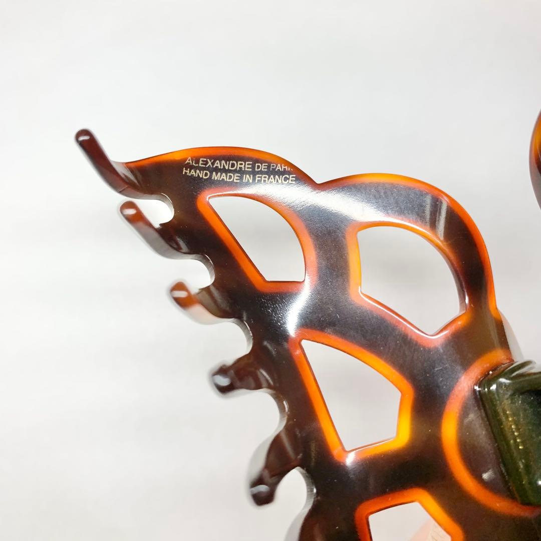 アレクサンドルドゥパリ ヘアクリップ シャンデリア Lサイズ ブラウン系