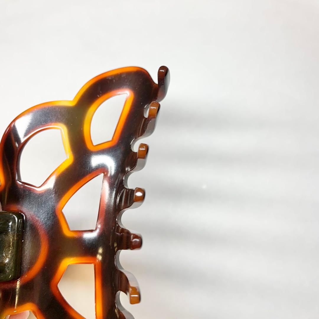 アレクサンドルドゥパリ ヘアクリップ シャンデリア Lサイズ ブラウン系