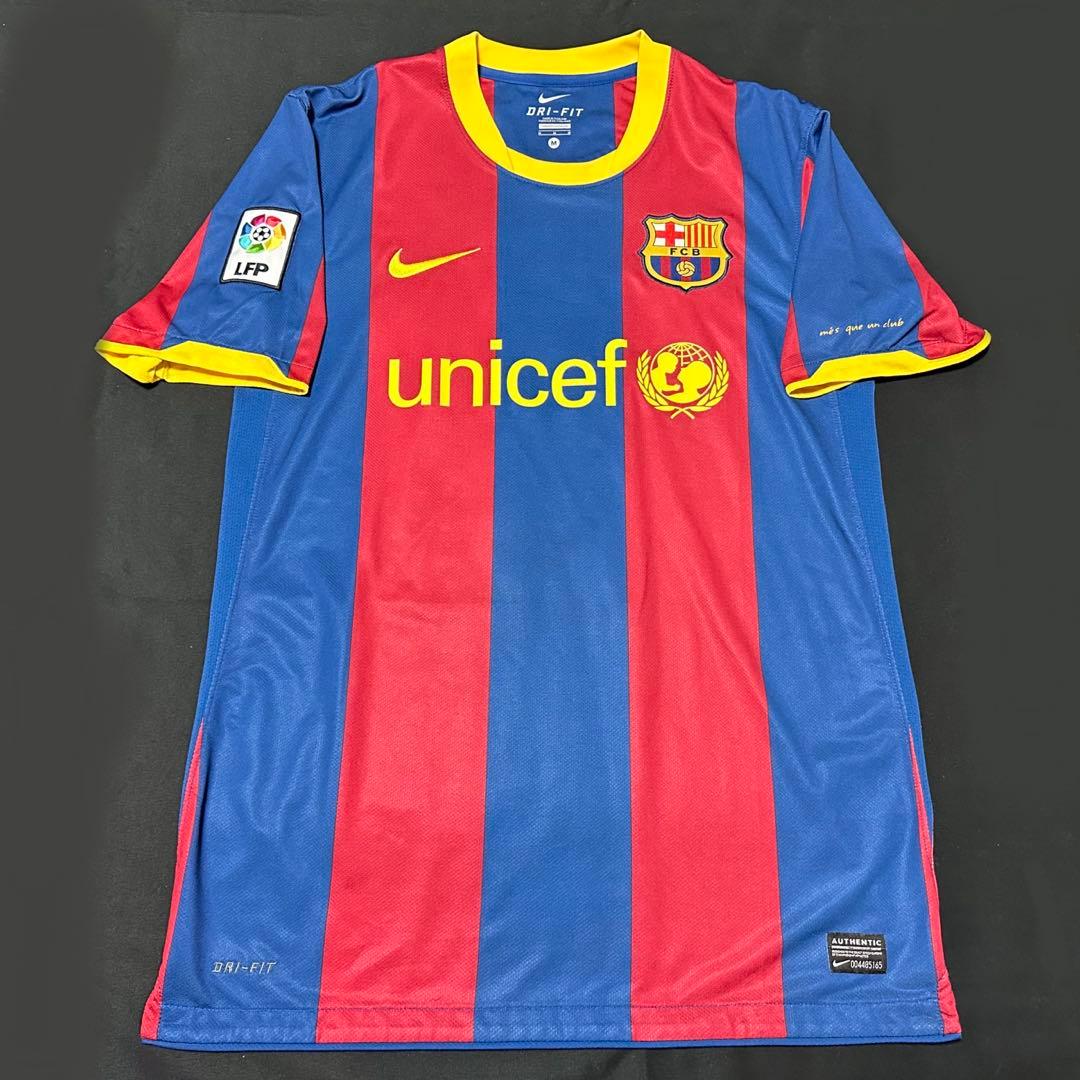 【極美品／正規品】FCバルセロナ 10/11 ホーム 8 イニエスタ日本Lサイズ