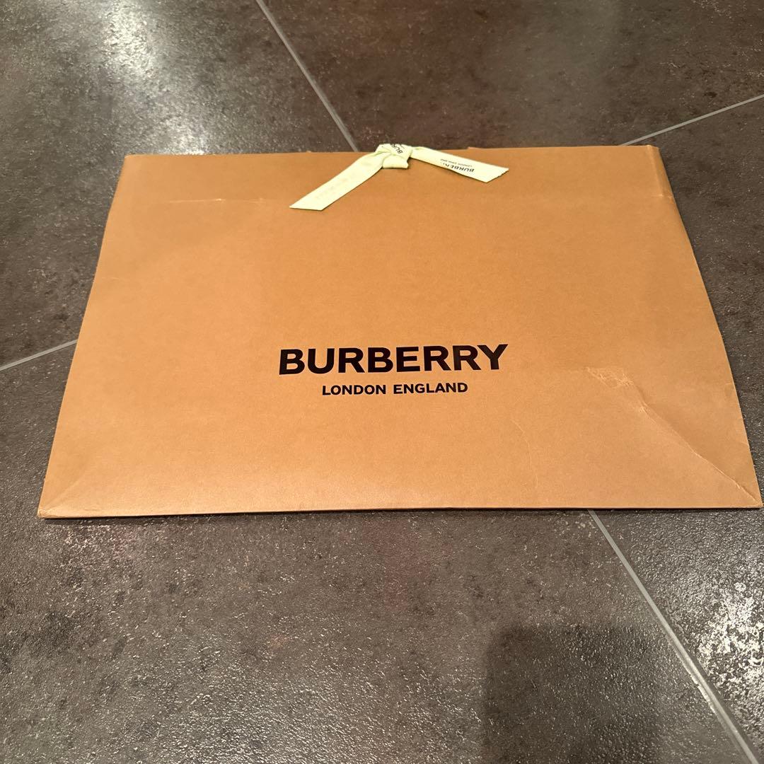 新品　未使用　BURBERRYチェックトリムコットンスリーピース ベイビー
