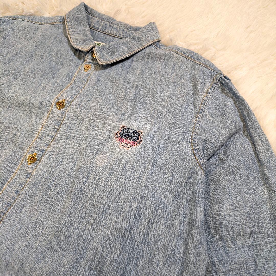 【美品】KENZO 激レア　デニムシャツ サイズ34　虎