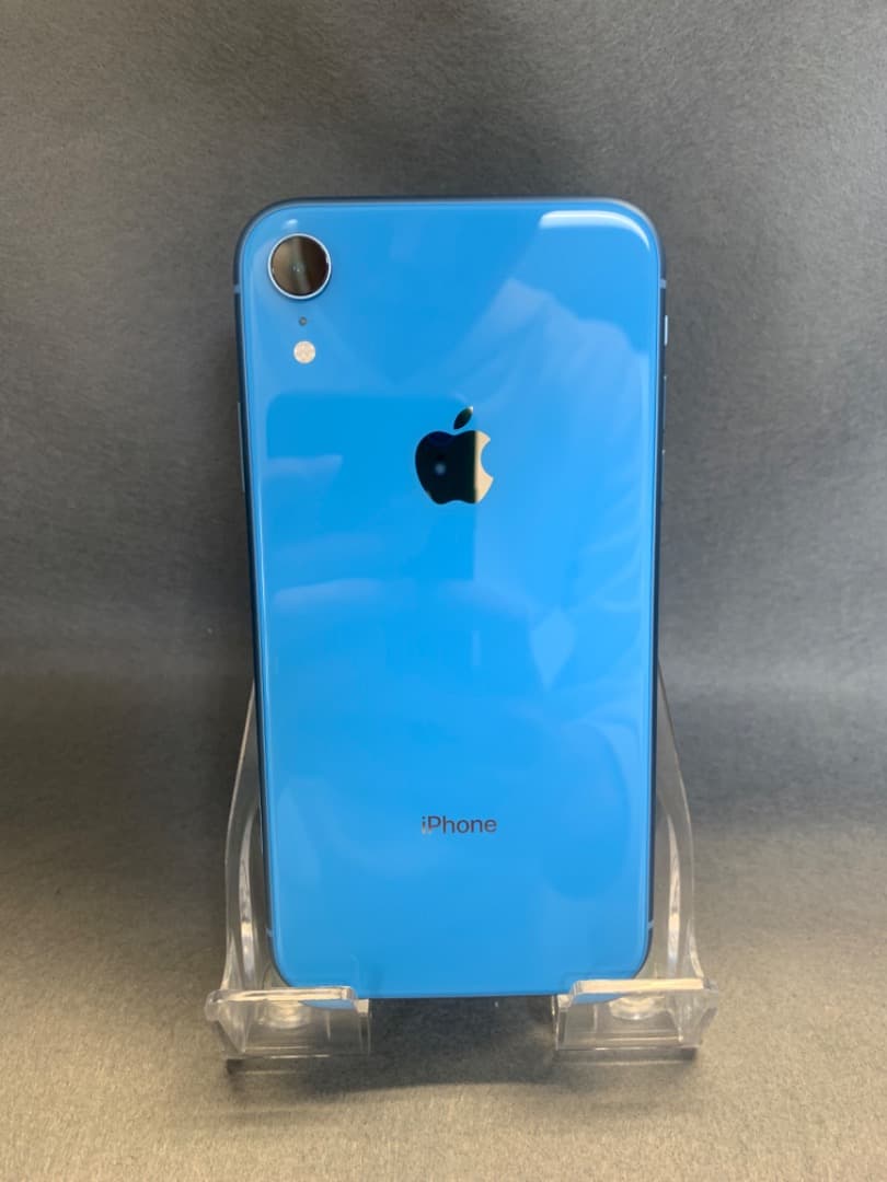 超美品 国内版 SIMフリー iPhoneXR 128GB ブルー色