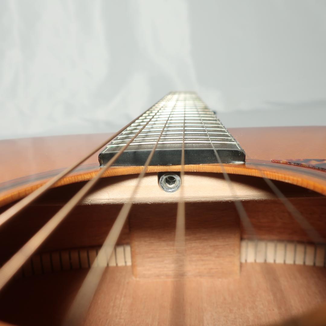 段ボール美品 Headway HF-630 ギター ケース付 トラ杢 トップ単板