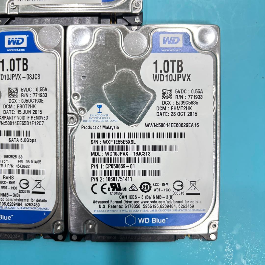 【1TB】【Western Digital製 統一】★2.5インチ★内臓HDD★