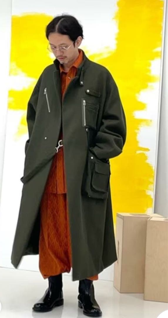 MAISON SPECIAL プライムオーバータイロッケンミリタリーコート