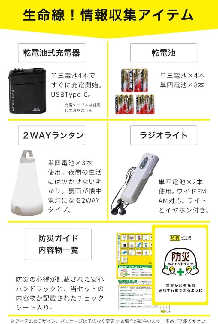 【新品・未開封】防災のミカタ 防災グッズ セット リュック 1人用 45点 赤