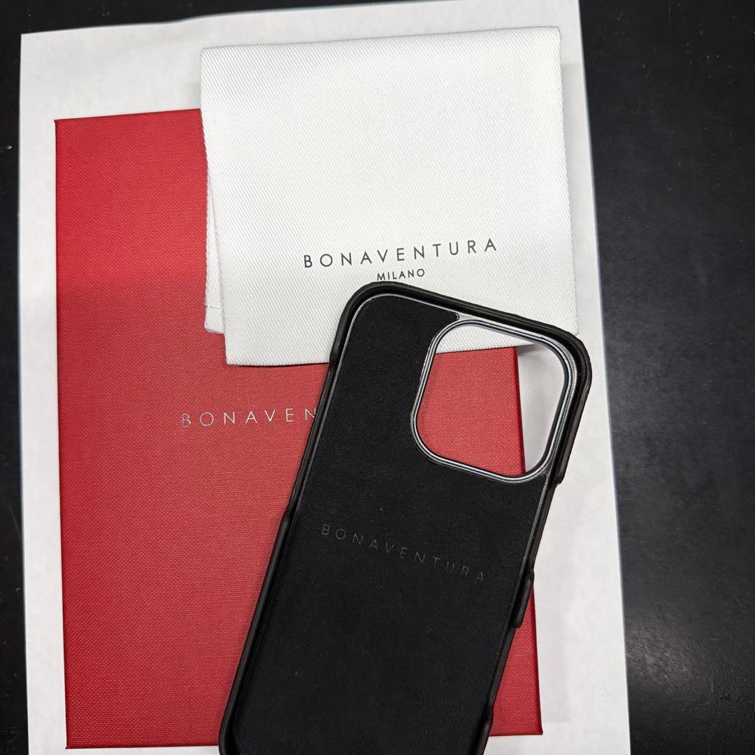 BONAVENTURA iPhone16Proケース ネイビー