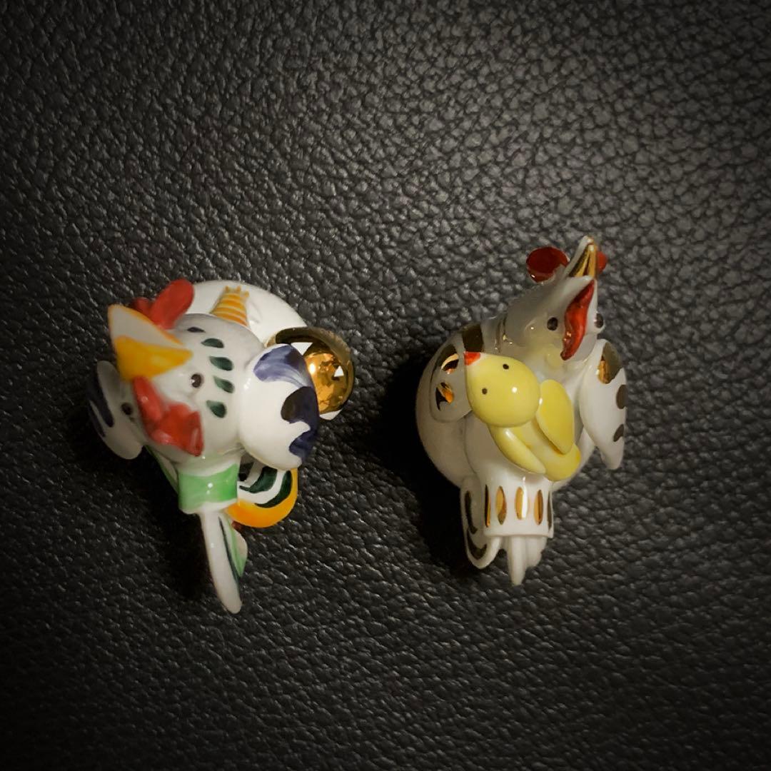 k*様 □美品☆ マイセン　手びねり　干支　鳥　酉　置物　限定　箱つき