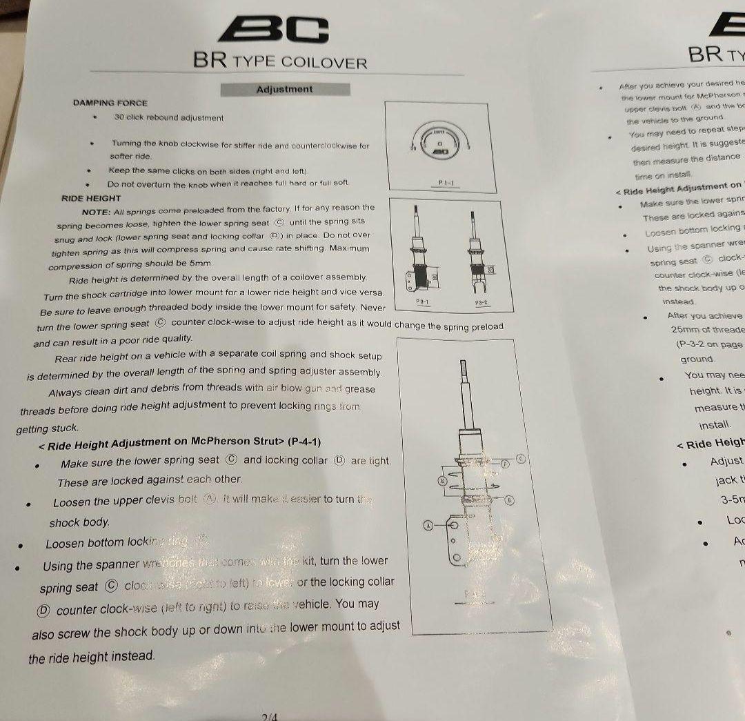 く*ん様 【新品】ルノー メガーヌRS 車高調 BC RACING BR COI