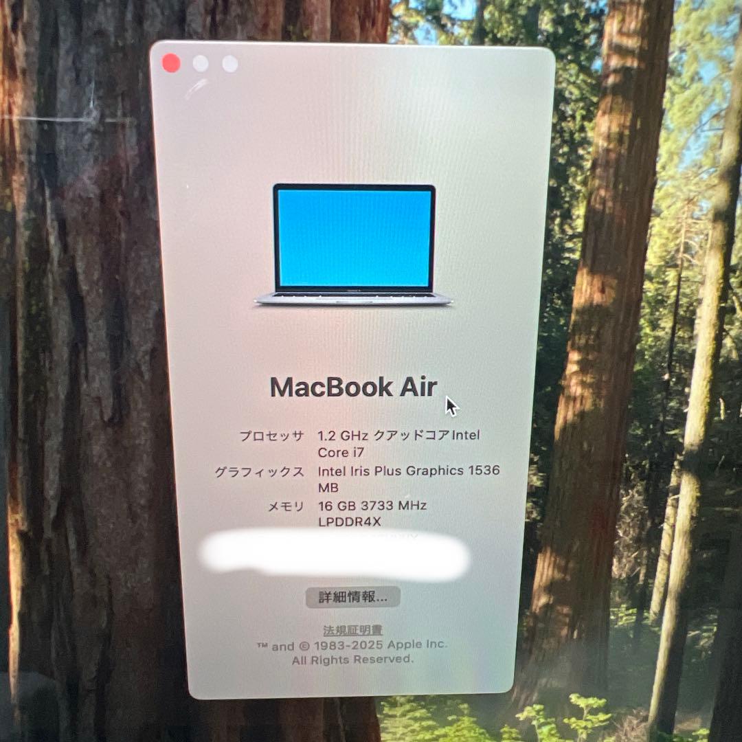 MacBook本体 MacBook Air (2020) Core i7/16GB/256GB