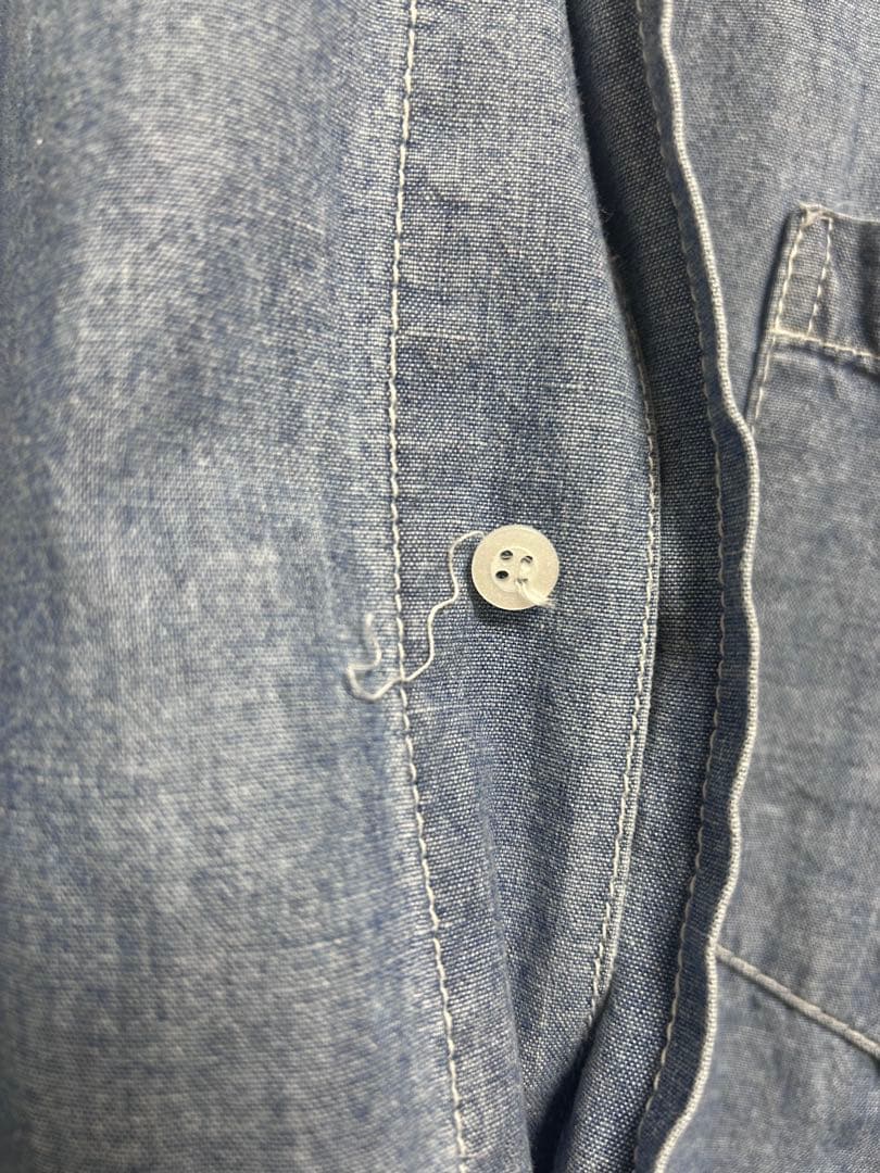 【LAppartement】レミレリーフ　リラックスシャツ　ブルー