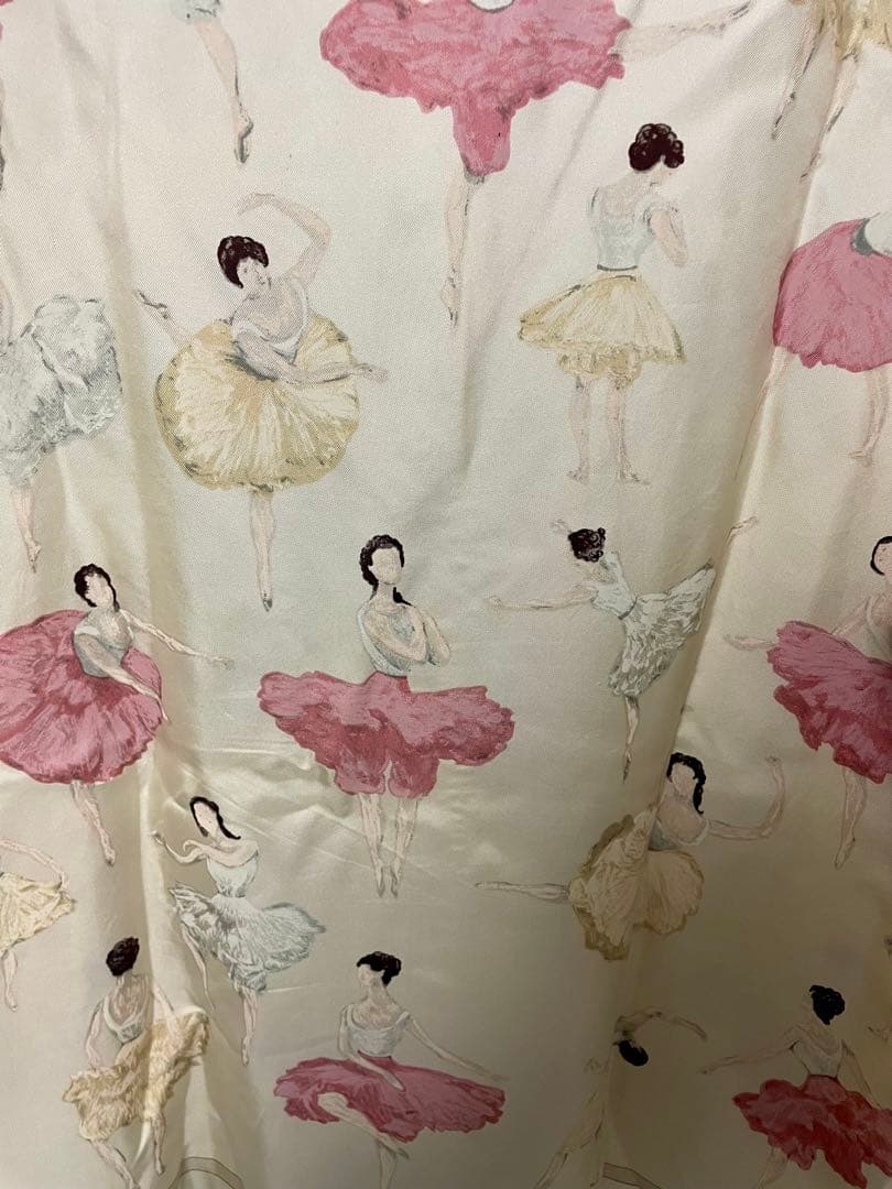 HERMES エルメス バレリーナ総柄 シルクシャツ ヴィンテージ サイズ40